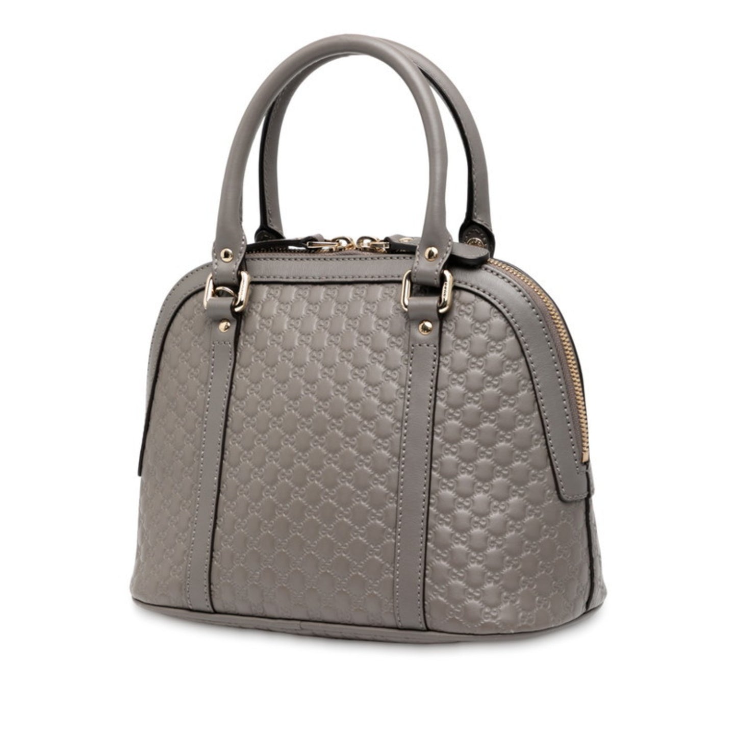 Gucci Micro Guccissima Handbag/Shoulder Bag 2Way 449654 Gray Leather