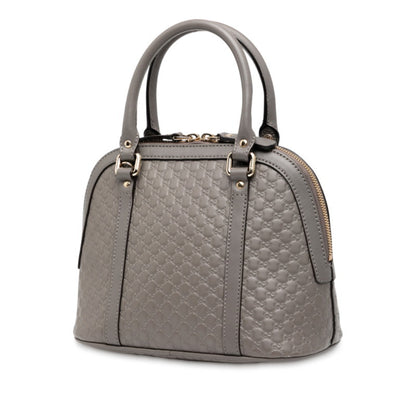 Gucci Micro Guccissima Handbag/Shoulder Bag 2Way 449654 Gray Leather