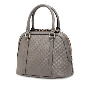 Gucci Micro Guccissima Handbag/Shoulder Bag 2Way 449654 Gray Leather