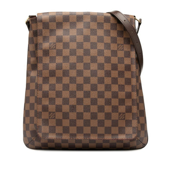 Louis Vuitton Damier Musette Shoulder Bag N51302 Brown Leather