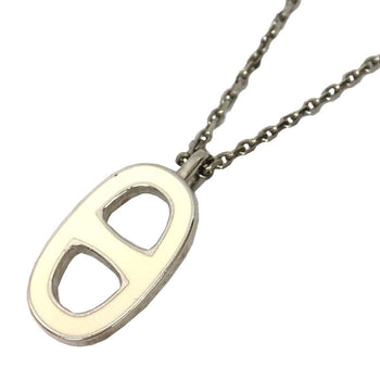 Hermes Hermes Iliad Chaine D'Ancre Necklace Pendant 143003Fp49 Brass Silver X White