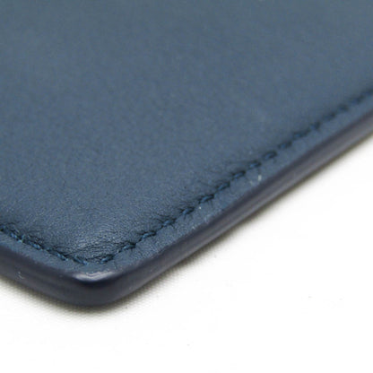 Tiffany Leather Card Case Navy