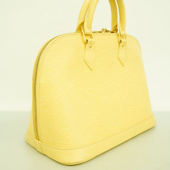 Louis Vuitton Epi Alma Handbag M5214A Vanilla