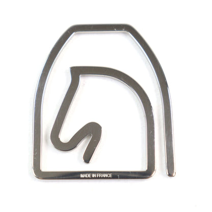 Hermes Z4140 Equestre Logo Engraved Horse-Shaped Bill Clip/Money Clip