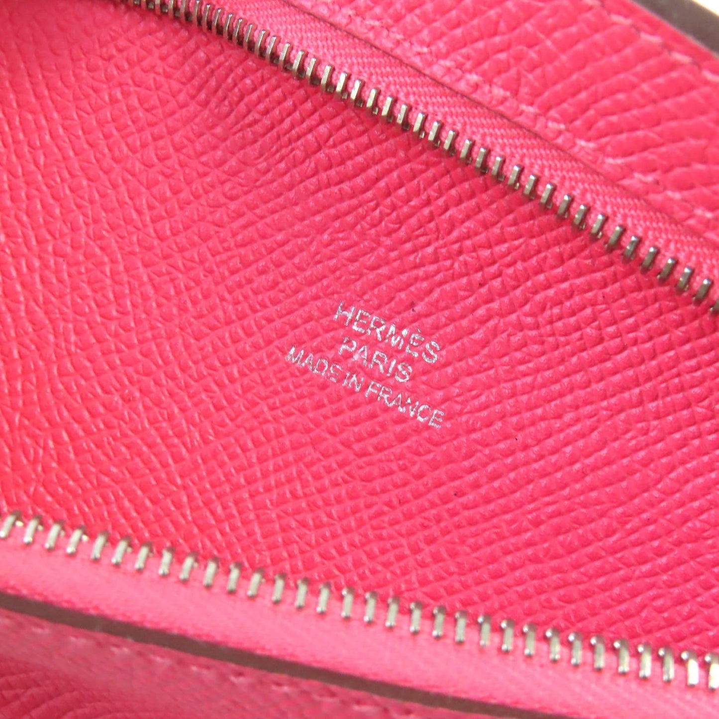 Hermes 073760Ck8W Epsom Rose Azalee Surf Motif Pencil Case