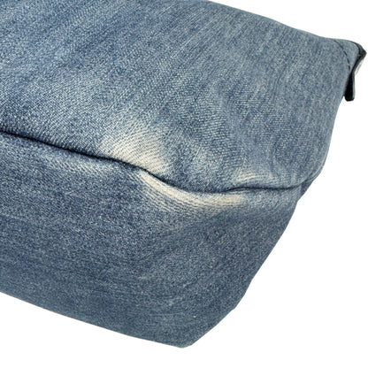 Prada 1Bg311 Denim Leather Tote Bag Handbag