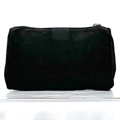 Prada Pouch Ec-22538 Black Nero Vela Mv11 Nylon 85 Prada Triangle Plate