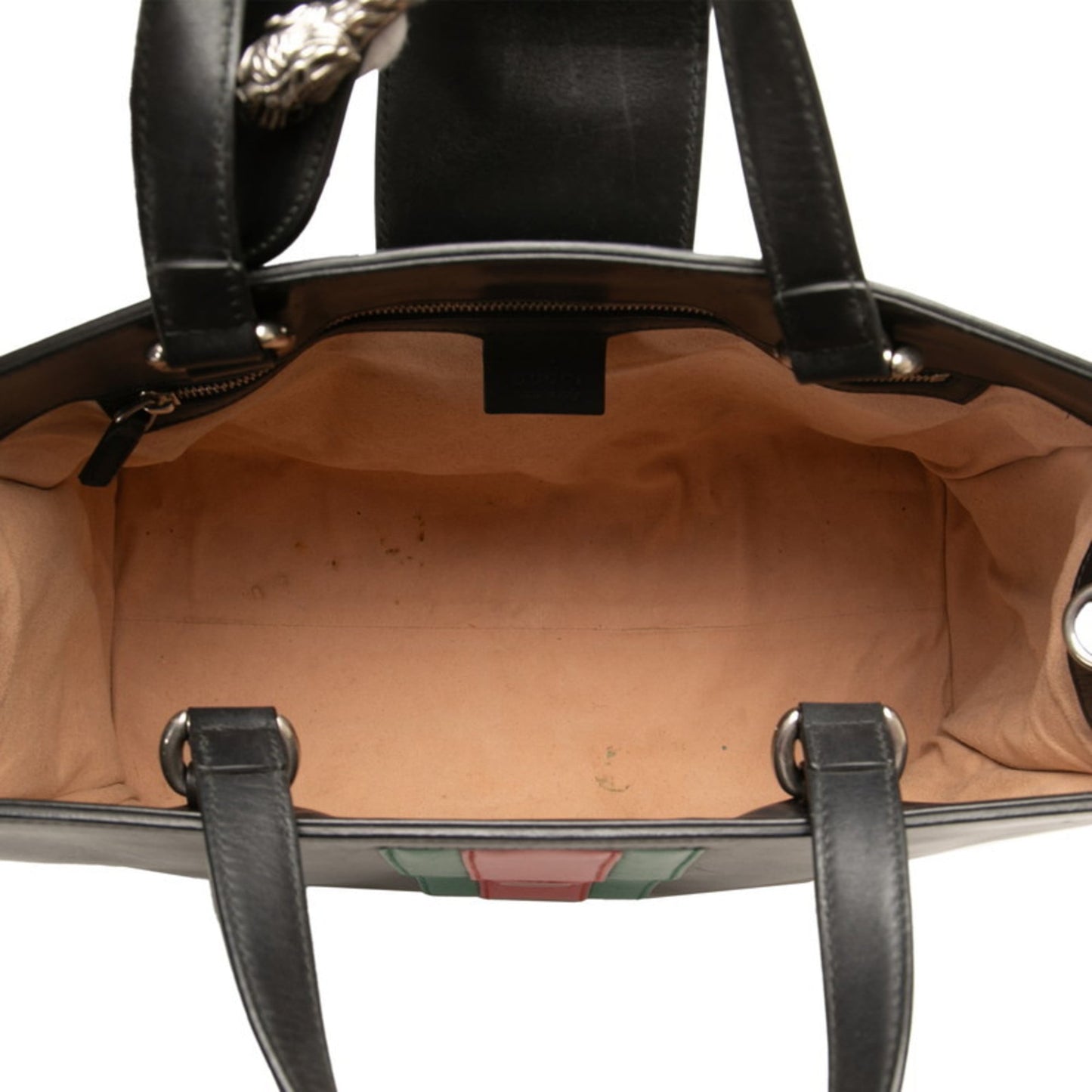 Gucci Sherry Line Dionysus Handbag/Shoulder Bag 2Way 444167 Black Leather