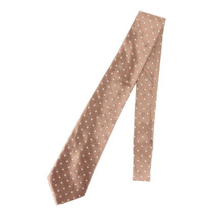 Louis Vuitton Monogram Dot Silk Cravate Bronze Tie For Men
