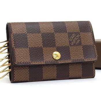Louis Vuitton Louis Vuitton Damier Multicle 6 Key Case N62630 Ebene (Brown) X Leather