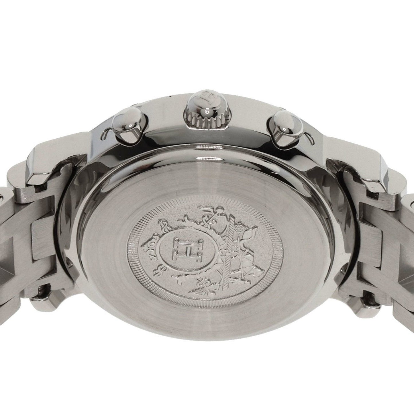 Herms Cl1.310 Clipper Chronograph Watch In Stainless Steel/Ss