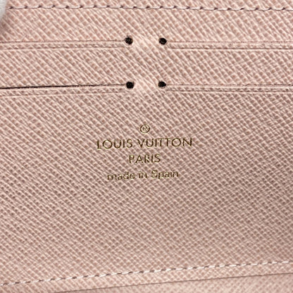 Louis Vuitton Monogram Portefeuille Clemence Long Wallet M61298 Brown Rose Ballerine