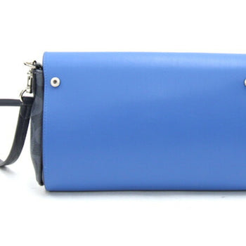 Coach Shoulder Bag Signature Reversible F59534 Navy Blue Pvc Leather