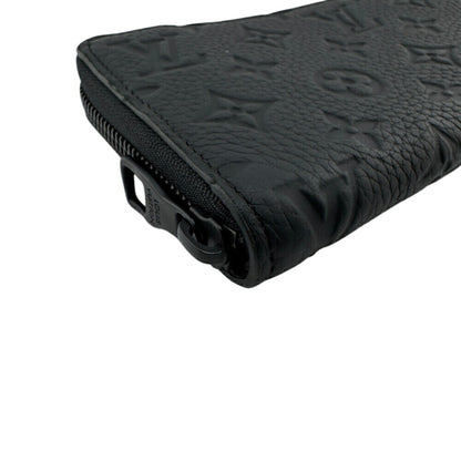 Louis Vuitton M11721 Zippy Wallet Horizontal Round Monogram Long Black