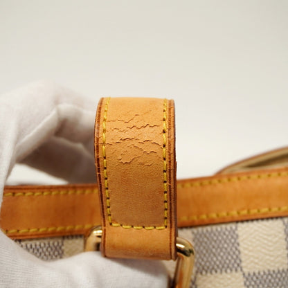 Louis Vuitton Damier Azur Hampstead Pm Tote Bag N51207 White