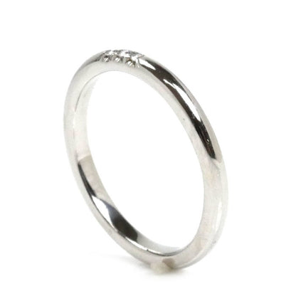 Tiffany&Co. Tiffany Pt950 Platinum Classic Band 3P Diamond Ring 61000895 Size 10 3.4G