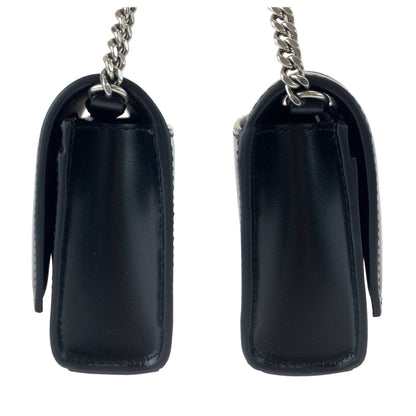 Balenciaga Balenciaga Adidas Collaboration Hourglass Wallet On Chain Black White Leather 2304Blsjj