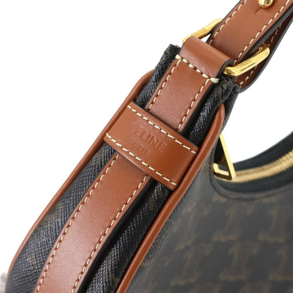 Celine Triomphe Mini Ava Shoulder Bag In Black