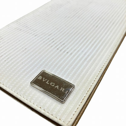 Bvlgari Mirelge White Leather Accessory Passport Case