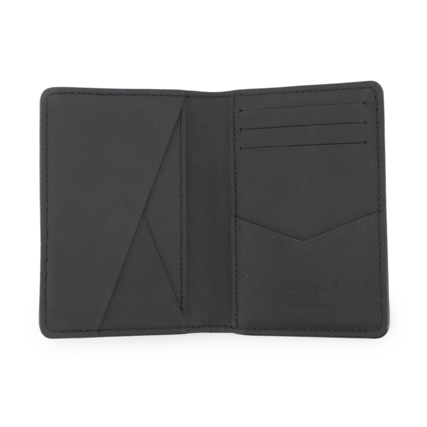Louis Vuitton Monogram Shadow Organizer De Poche Card Case In Black Leather With Rfid Holder