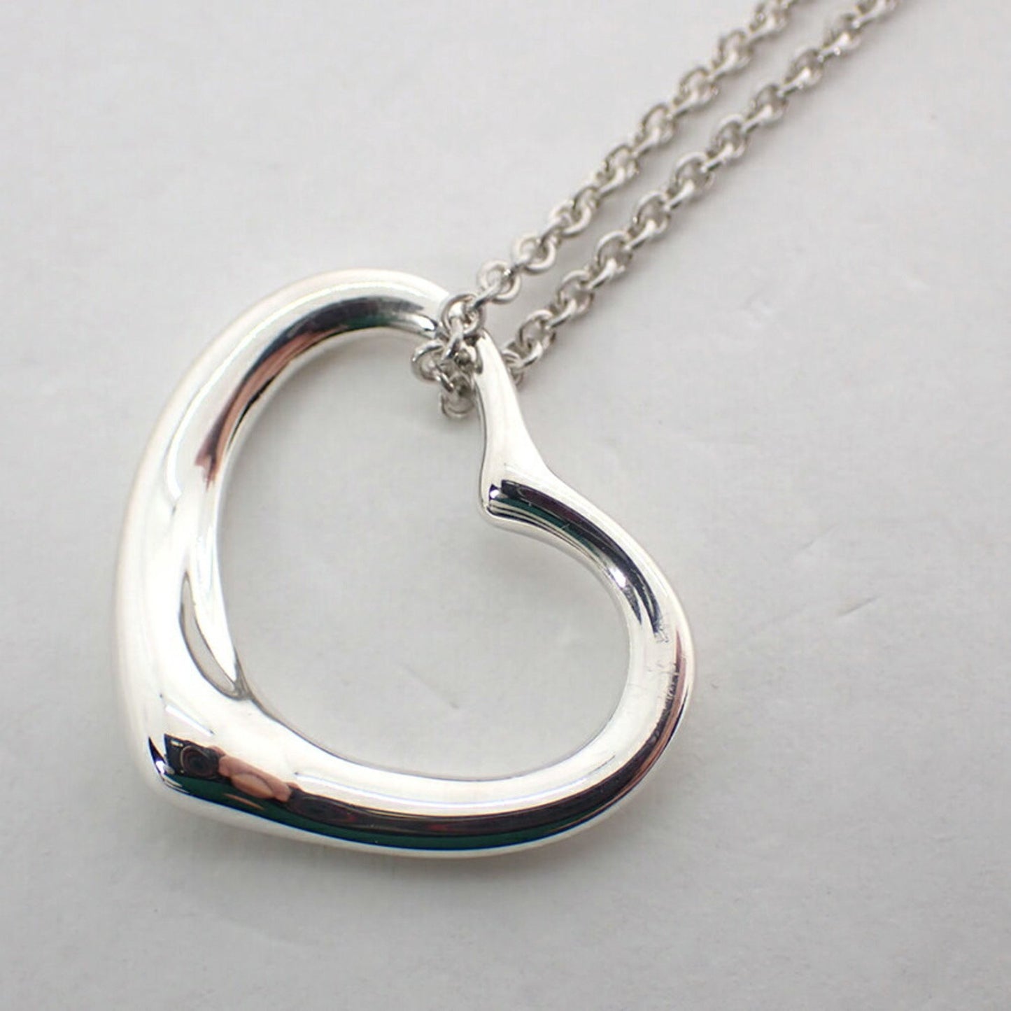 Tiffany 925 Heart Pendant Necklace