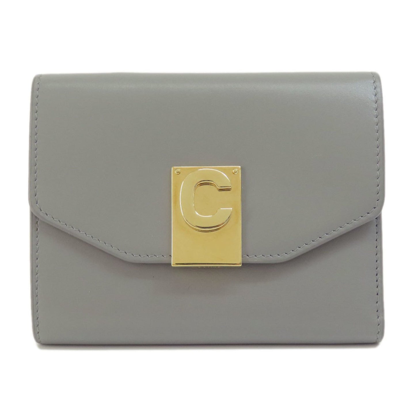 Celine C Hardware Bifold Wallet Leather