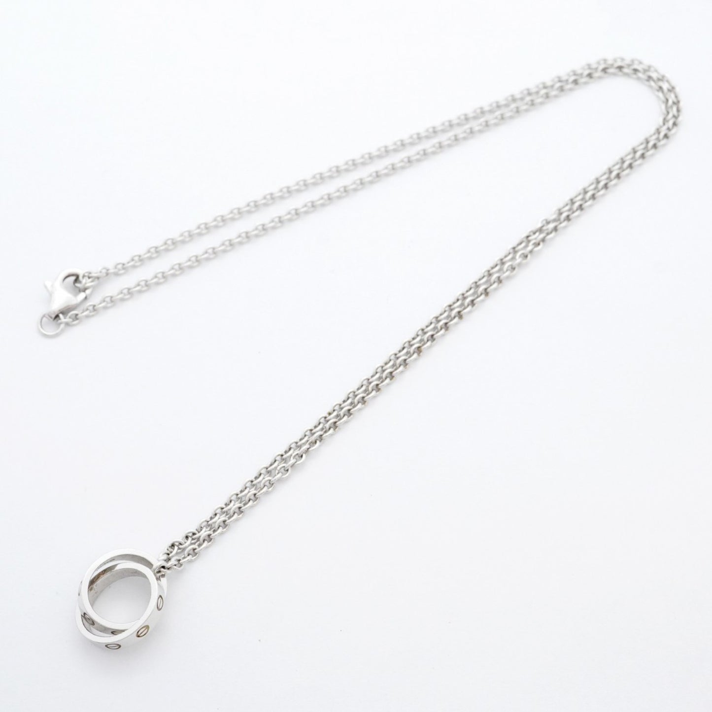 Cartier Baby Love Necklace In 18K White Gold