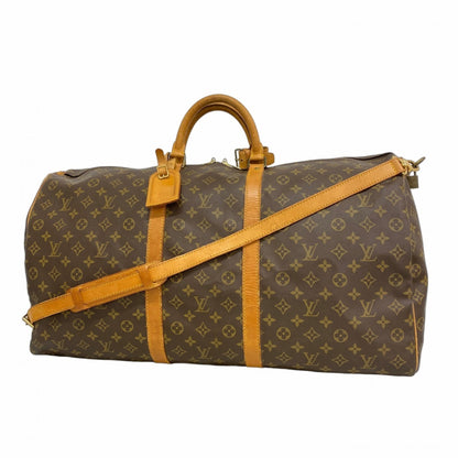 Louis Vuitton Monogram Keepall Bandouliere 60 Boston Bag M41412 Brown