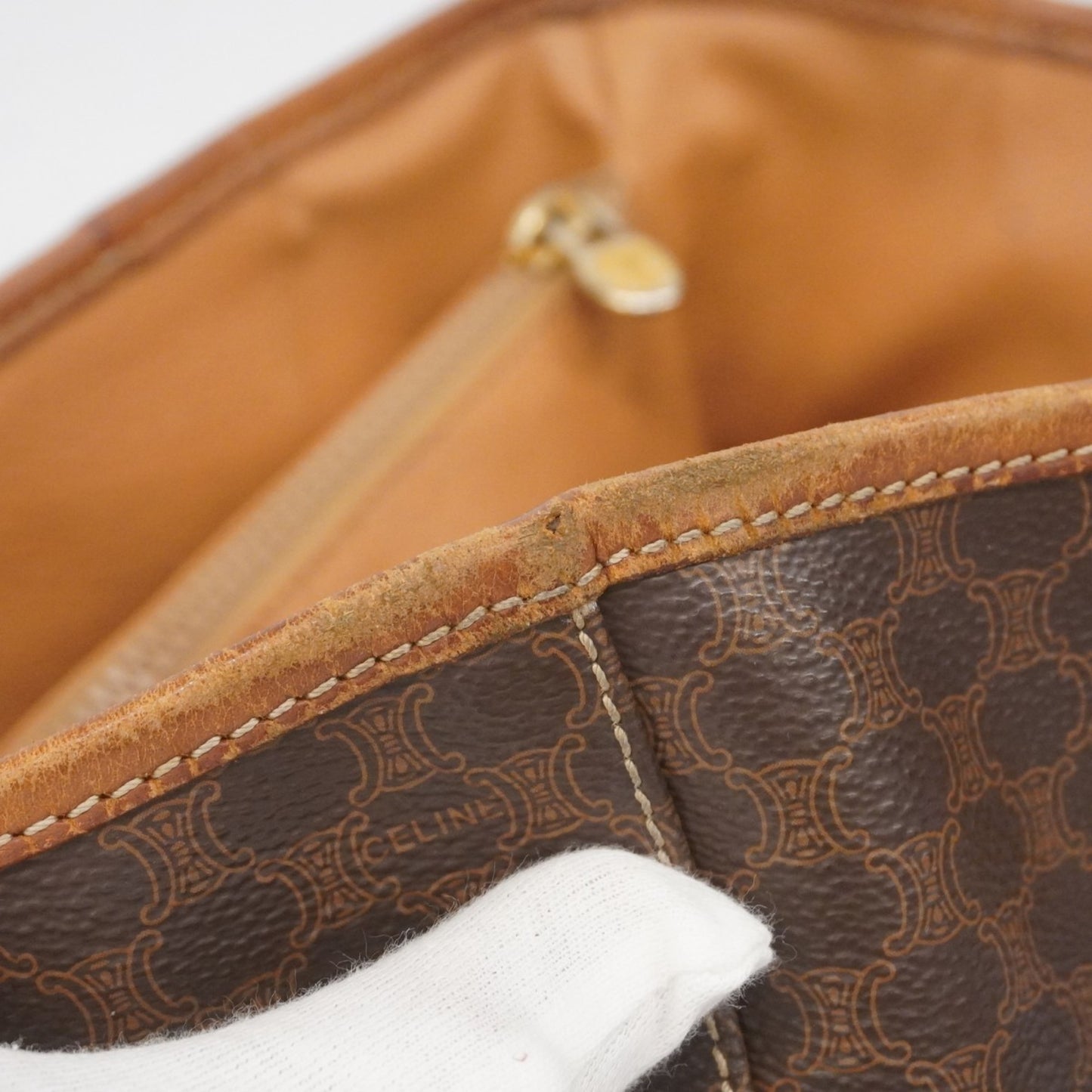 Celine Tote Bag Macadam Brown