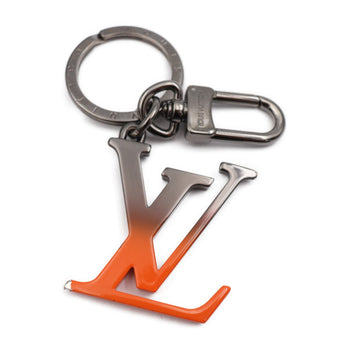 Louis Vuitton Portocle Lv Spray Keychain M80216 Metal Gunmetal Orange Keyring Bag Charm Vuitton