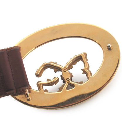Dolce & Gabbana Men'S Leather Belt With Logo Buckle And Giboshi