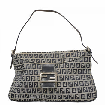 Fendi Zucchino Nylon Canvas Handbag Navy