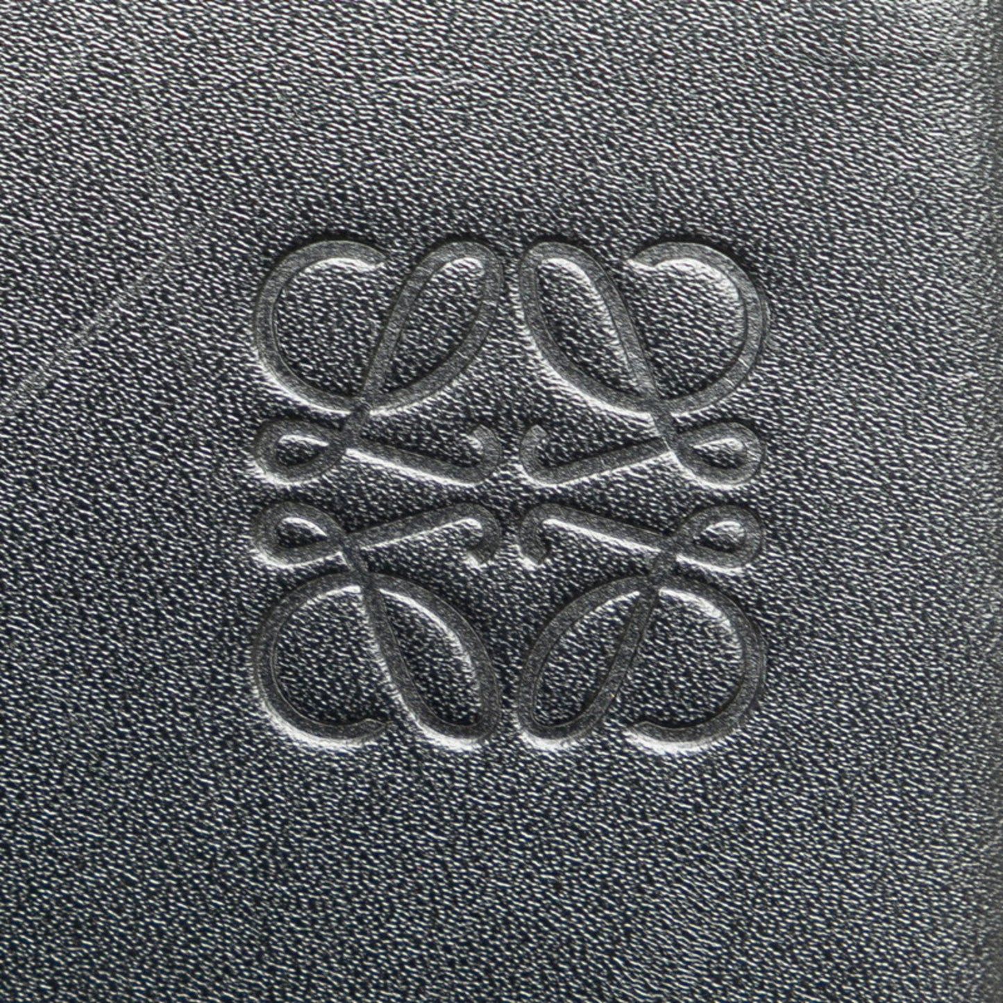 Loewe Anagram Heel Pouch Shoulder Bag Black Leather