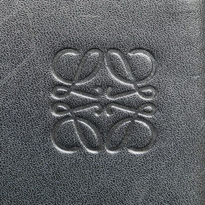 Loewe Anagram Heel Pouch Shoulder Bag Black Leather