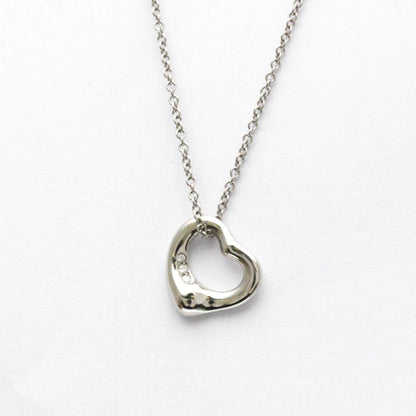 Tiffany Open Heart Necklace With Diamonds Platinum Diamond Men