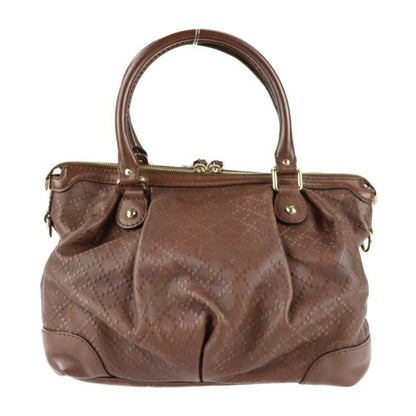 Gucci Gucci Suki Diamante Handbag 247902 Leather Brown Gold Metal Fittings 2Way Shoulder Bag
