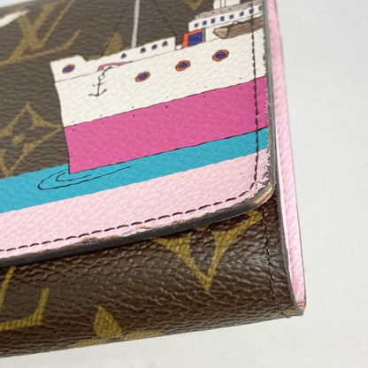 Louis Vuitton Monogram Portefeuille Sarah Long Wallet M62137 Brown