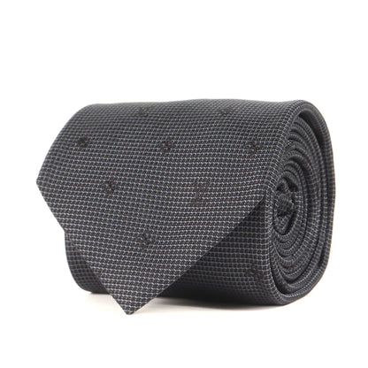 Louis Vuitton Monogram Silk Cravate Black