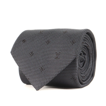 Louis Vuitton Monogram Silk Cravate Black