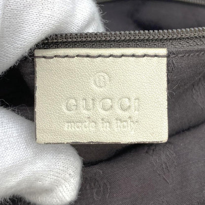 Gucci 211944 Tote Bag Handbag Guccissima Sukey Leather White Ivory