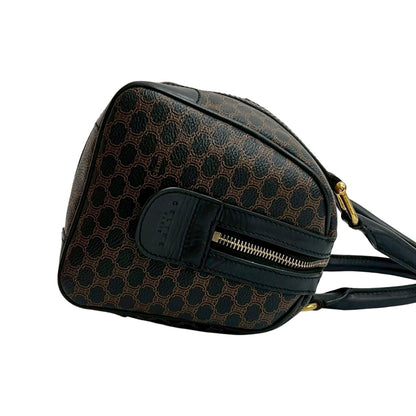 Celine Macadam Blason Triomphe Leather Handbag/Mini Boston Bag