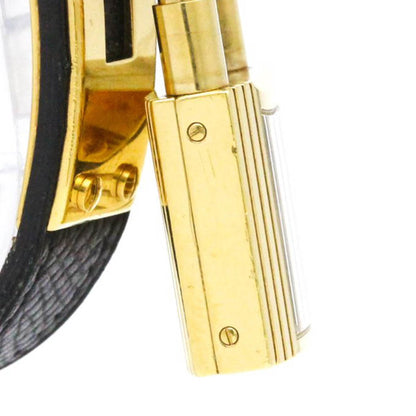 Hermes Kelly Watch Gold Plated Leather Quartz