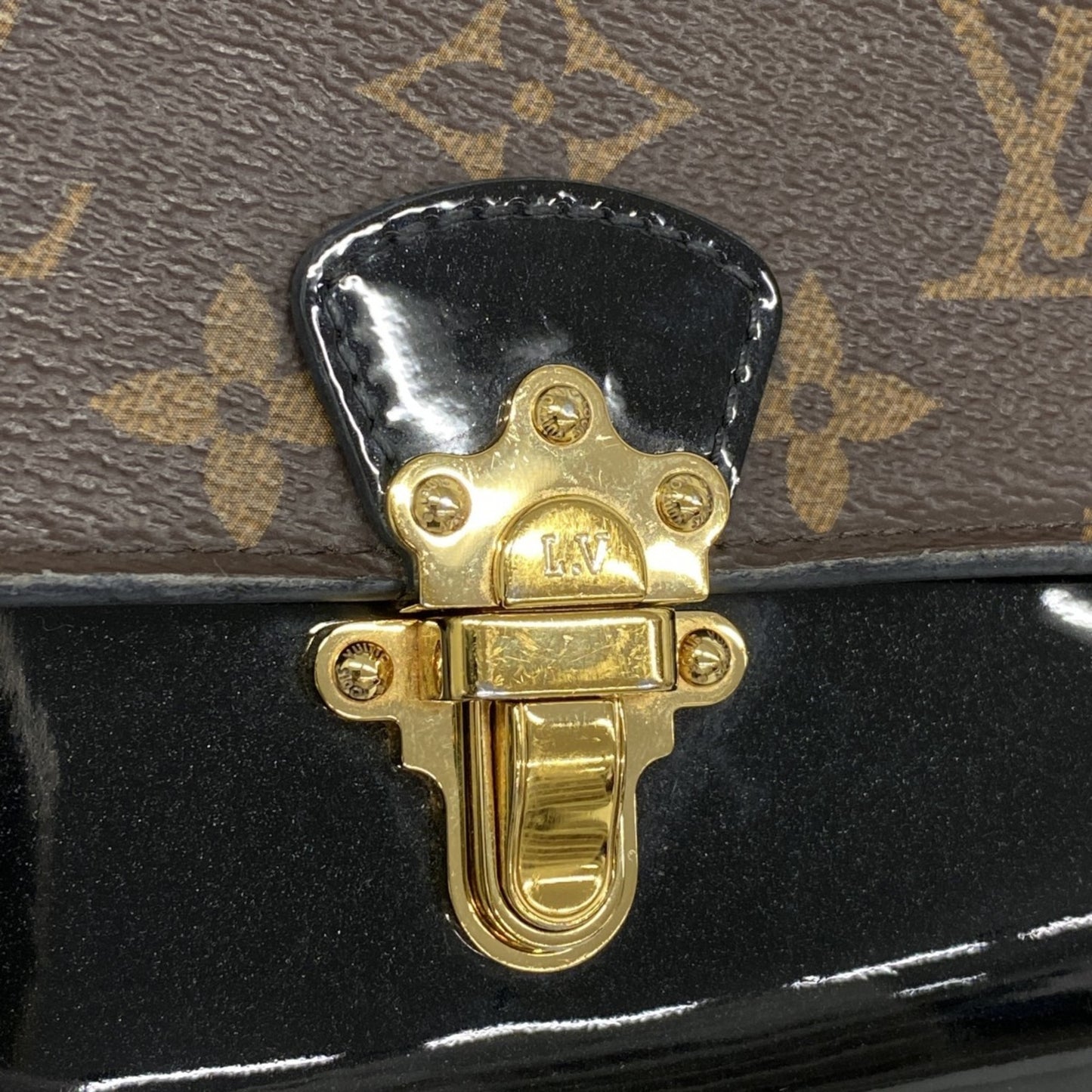 Louis Vuitton Monogram Portefeuille Cherrywood Long Wallet M62558 Black/Brown