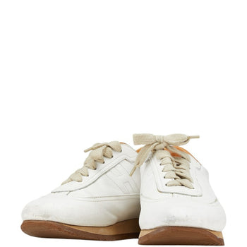Hermes Quick Sneakers Size: 36 White Leather