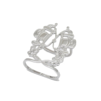Hermes Herms Brid De Gala Scarf Ring In Silver