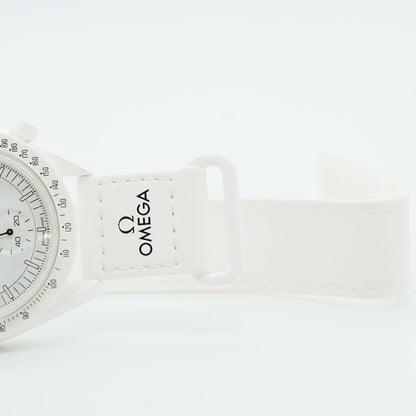Swatch X Omega Mission To Moonphase Full Moon So33W700 White Dial