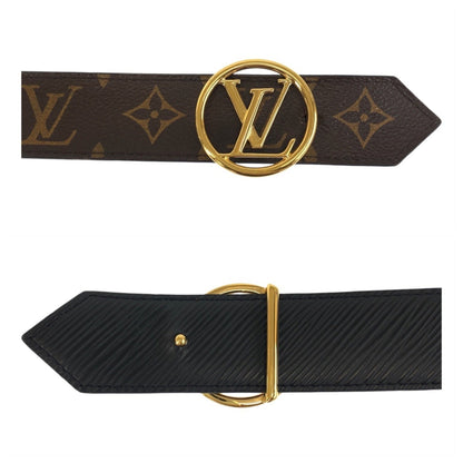 Louis Vuitton Louis Vuitton Monogram Epi Santur Lv Circle 80Cm 32 Inch Brown Black Leather M9935