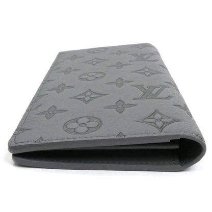 Louis Vuitton Louis Vuitton Portefeuille Brazza Long Wallet Monogram Shadow Gray M81335