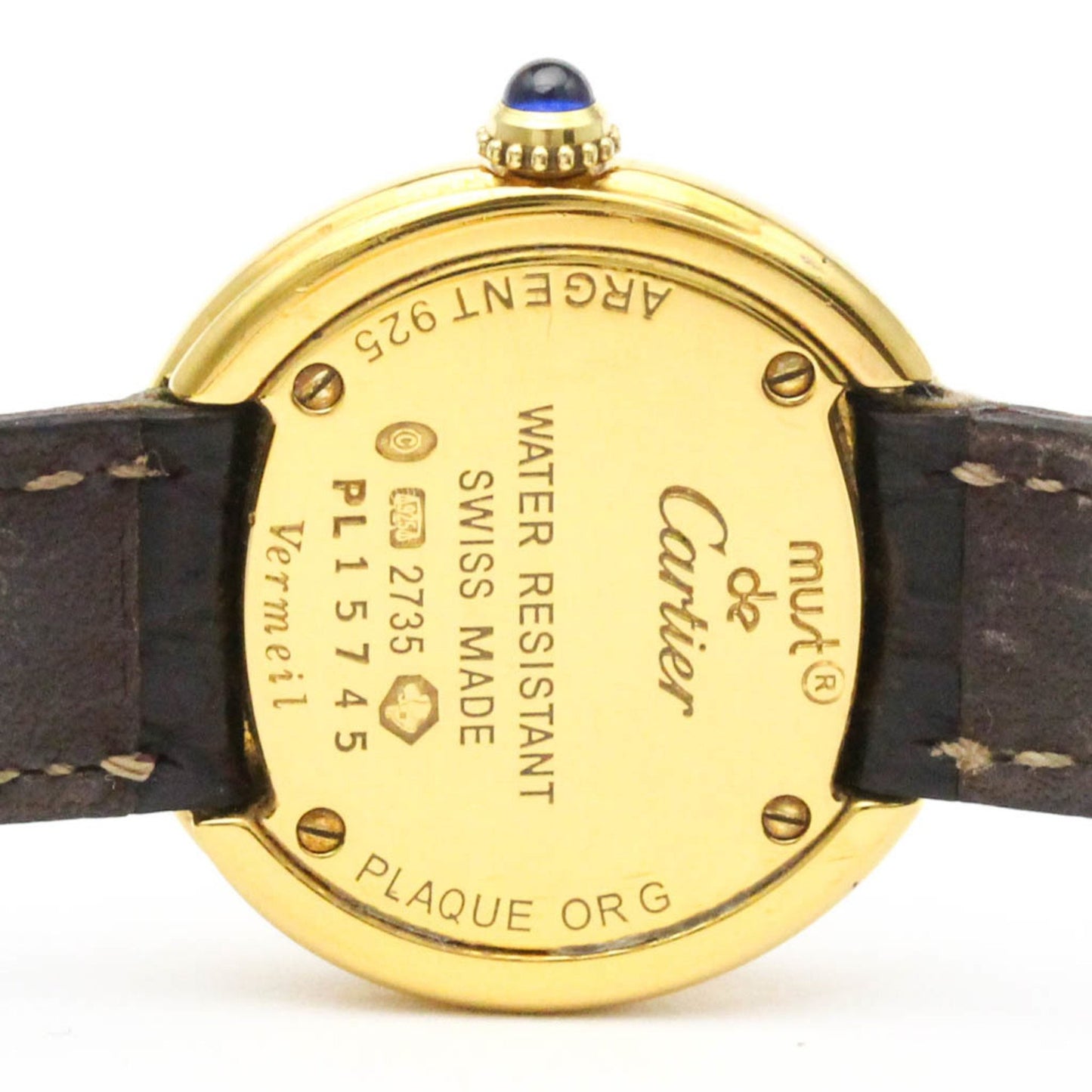 Cartier Must Trinity Vermeil Gold Plated Quartz