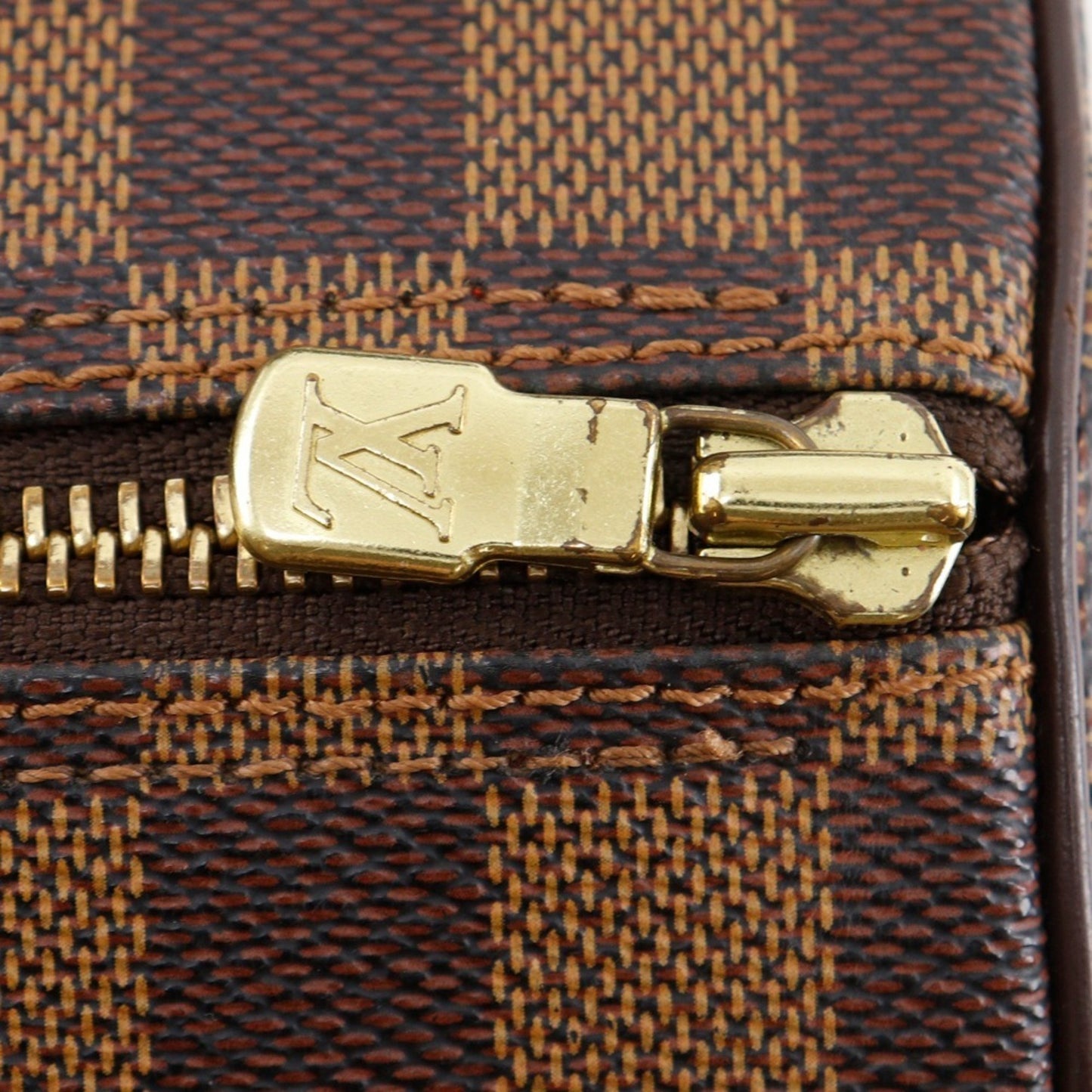 Louis Vuitton Papillon Handbag N51304 Damier Canvas Brown